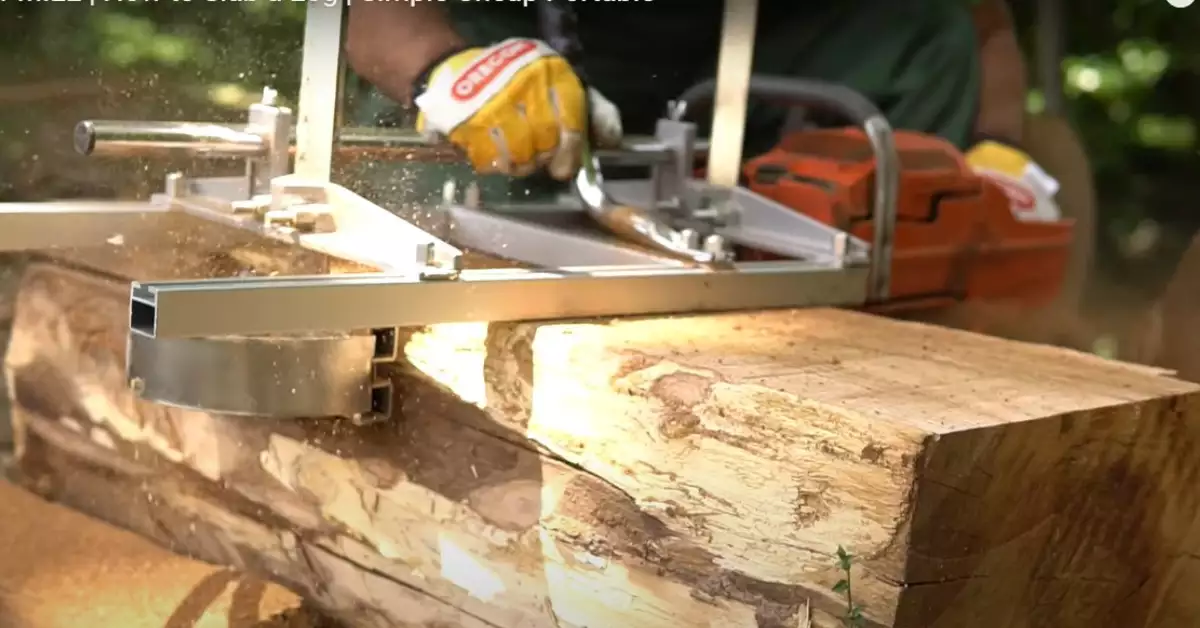 How To Cut Logs Into Lumber With A Chainsaw Mill!